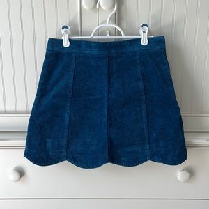 Altar’d State Blue Corduroy Skirt (M)